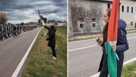 L'europarlamentare Cristina Guarda e la bandiera della Palestina al Giro d'Italia, identificata