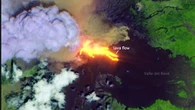 L’eruzione dell’Etna vista dallo spazio