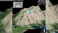 Riscaldamento globale, l'animazione gli esperti: "Così scomparirà il ghiacciaio della Marmolada"