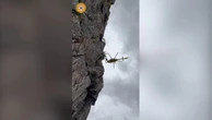Val Senales: ragazza alpinista cade sulla ferrata, il recupero con l'elicottero sullo strapiombo