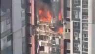 Cina, le drammatiche immagini di un incendio scoppiato al 29mo piano di grattacielo di Shenzhen