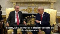 Usa, Trump indica Erdogan e dice: "Lui si intende di elezioni truccate più di chiunque altro"