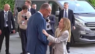 Nato, Meloni a Berlino per il vertice E5: la premier accolta da Merz
