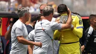 Le lacrime di Courtois: il portiere del Belgio s’infortuna e lascia il campo piangendo
