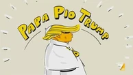 Trump vuole fare il Papa, Makkox lo disegna: "Make Antichrist Great Again"