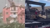Maltempo in Veneto, il vento forte scoperchia i tetti. Danni alla scenografia dell'Arena di Verona