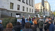 Giornalisti in presidio contro la legge Cartabia davanti al Palazzo di Giustizia di Milano: "La stampa racconta, non condanna"