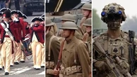 Dalle uniformi d'epoca ai cani robot: la parata militare di Washington in un minuto