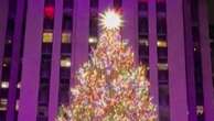 New York: 50.000 led illuminano l'albero del Rockfeller Center