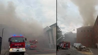 Pożar w centrum Chorzowa. Płonie budynek przy rynku