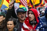 Ayo Edebiri and Mark Ruffalo among stars at huge anti-Trump protests