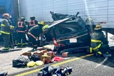 Driver arrested after illegal U-turn on highway that killing three