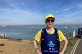 Blind artist to run marathon using AI glasses and app in ‘world first’