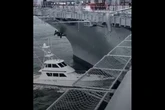 Boat crashes into USS Midway, causing $100,000 damage to historic ship