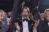 Keanu Reeves ‘won the Tonys’ say fans after performer straddles him