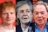 Paul McCartney, Ed Sheeran and Elton John among musicians on Rich List