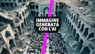 L’immagine di questa preghiera a Gaza è generata con intelligenza artificiale