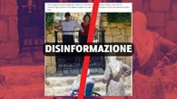 Questa foto non mostra due anziani palestinesi davanti alla casa «dove hanno cresciuto figli e nipoti»