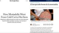 New York Times e La Vanguardia celebrano la «Regina Mortadella». Il salume dei Papi conquista mercati grazie al prezzo contenuto