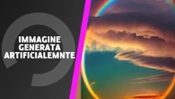 No! Questa immagine di un arcobaleno circolare non è una foto reale