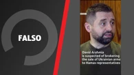 No! La BBC non ha rivelato che il politico ucraino David Arakhamia abbia venduto armi ad Hamas