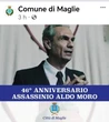Maglie ricorda Aldo Moro ma lo fa usando una foto dell’attore Fabrizio Gifuni
