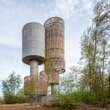 This ingenious water tower doubles as a habitat for birds and bats