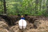 He was buried in a mushroom casket. Soon he’ll be part of the soil