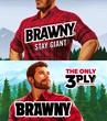 Protect your protein shakes. The Brawny Man is hunkier than ever
