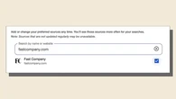 How to make sure you see Fast Company articles first on Google