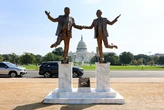 That Trump and Epstein statue has a lot in common with medieval satire