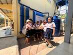 The water at these schools comes almost entirely from rain