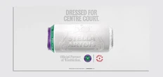 Stella Artois’s clever new can follows the Wimbledon dress code