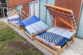 Students designed these unusual cabanas to bring shade to Newark’s public pools