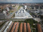An old rail yard in Milan has been transformed into athlete housing for the 2026 Winter Olympics