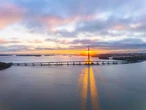 This stunning new bridge in Helsinki is designed for cyclists, pedestrians, and trams—but no cars