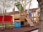 This Lego-like playground kit is designed for children displaced by war