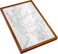 You can watch your city’s trains move around in real time with this fun piece of wall art