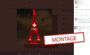 La Tour Eiffel illuminée du drapeau suisse après France-Suisse ? Faux