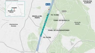 La M-50 cierra carriles al tráfico por obras en los túneles de Boadilla y Valdepastores