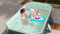 Aliexpress vende por solo 70 euros una piscina de gran capacidad que se pliega cuando no la usas
