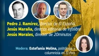 Los 40 años de España en la UE, a través de los ojos de Jesús Morales, Pedro J. Ramírez y Jesús Maraña en la Feria del Libro de Madrid