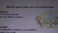 El polémico menú "para niños que se portan bien" viral en redes: "La comida sana es un castigo"
