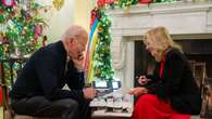 Biden muestra la impresionante decoración de la Casa Blanca a vista de dron en su última Navidad como presidente de EEUU