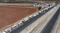 Un convoy con ayuda humanitaria entra a la ciudad siria de Al Sueida después del alto el fuego 