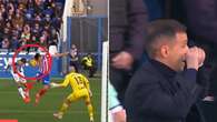 Polémico penalti para el Atlético ante el Leganés y pique en los banquillos: así fueron los gestos de Borja Jiménez hacia Simeone