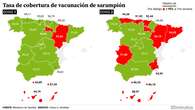 Los casos de sarampión ya superan la mitad de todo 2024: solo seis autonomías alcanzan los objetivos de vacunación