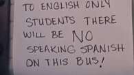 Suspenden al conductor de un autobús escolar en EEUU por prohibir hablar español a los niños