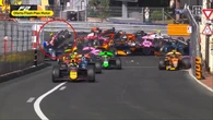 Caos en la salida de la F2 en Mónaco, con un accidente múltiple, y brutal enfado en el paddock: "¿Este qué se cree, Verstappen?"