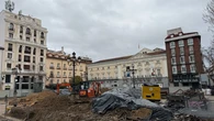 La plaza de Santa Ana no tendrá árboles este verano y el replantado se hará en otoño